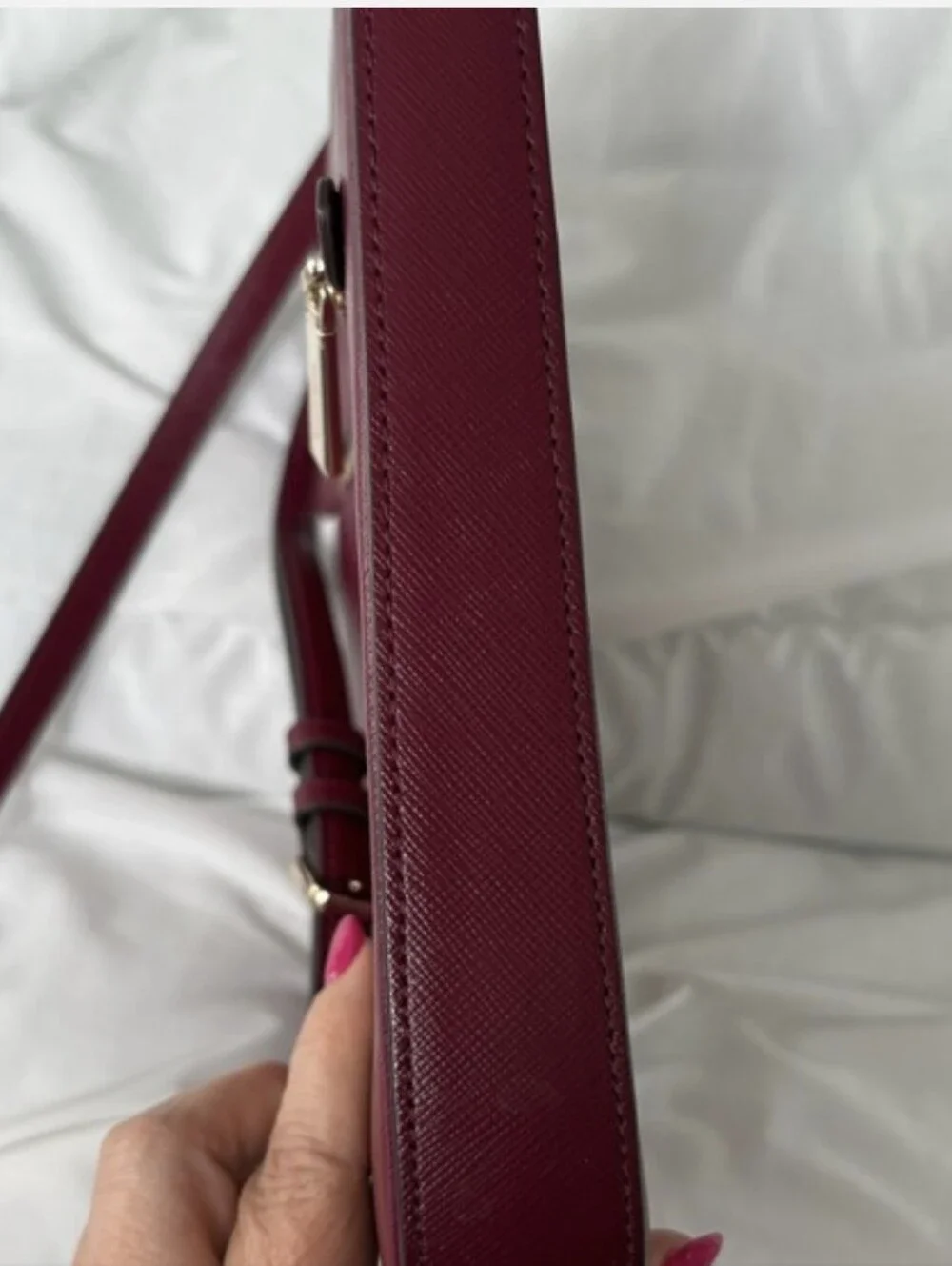 Kate Sade New York Berry Leather Crossbody Bag